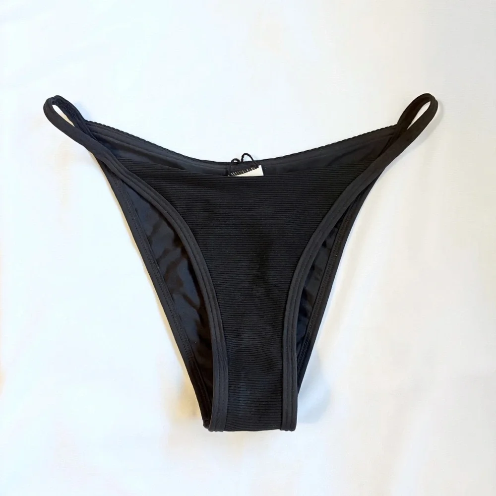 L*Space black ribbed Jay bottoms S